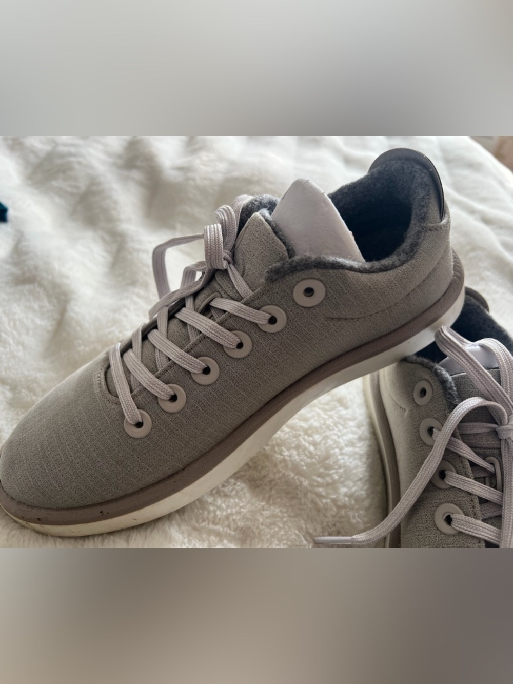 Allbirds women’s Wool Pipers Light Gray (stone) Sneakers